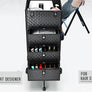 Cart 3 Drawers Professional Trolley Beauty Salon Rolling Case Makeup Organizer