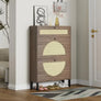 Rattan Shoe Cabinet Boots Shoe Rack Space Saving Shoes Organizer Shoerack Slippers (Rattan) Home Furniture Shoe-shelf Furnitures