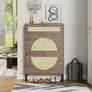 Rattan Shoe Cabinet Boots Shoe Rack Space Saving Shoes Organizer Shoerack Slippers (Rattan) Home Furniture Shoe-shelf Furnitures