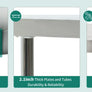 NSF Stainless Steel Table w/ Overshelf 48" X 24" Work w/ 48"X12" Shelf Kitchen