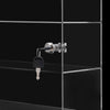 4 Layers Clear Acrylic Stand Display with Lock Square Countertop Display Case Display Collectible Doll Rack