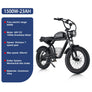 Electric Bike for Adult 4.0 Fat Tire Ebike 20" 2000W Mountain Removable Battery