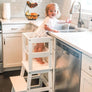 Kitchen Step Stool for Toddlers w/ Non-Slip Mat Standing Helper Bathroom Sink