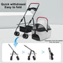 Pet Stroller, Folding Dog Stroller, Pet Folding Strollers, 4 Wheels Dog/Cat Puppy Stroller, Travel Carrier for Small/Medium Pet