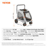 VEVOR Pet Stroller Carrier Dog Cat Lightweight Rotate w/ Brake Cup Holder Puppy