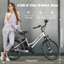 Electric Bike Adult- 500W Bicycle Up to 40 Miles, 7-Speed, and Shock Absorber