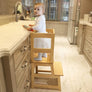 Kitchen Step Stool for Toddlers w/ Non-Slip Mat Standing Helper Bathroom Sink