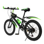 20" Mountain Bike 7 Speeds Kid Bicycle Dual-Disc Brakes Children MTB Boys Girls