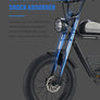 Electric Bike for Adult 4.0 Fat Tire Ebike 20" 2000W Mountain Removable Battery