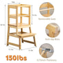 Kitchen Step Stool for Toddlers w/ Non-Slip Mat Standing Helper Bathroom Sink