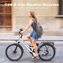 Electric Bike Adult- 500W Bicycle Up to 40 Miles, 7-Speed, and Shock Absorber