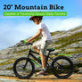 20" Mountain Bike 7 Speeds Kid Bicycle Dual-Disc Brakes Children MTB Boys Girls