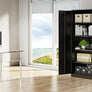 Metal Storage Cabinet, 72" Black Locking Doors and 4 Shelves, Tall Tool Garage