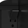 Metal Storage Cabinet, 72" Black Locking Doors and 4 Shelves, Tall Tool Garage
