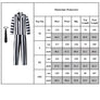 Scary Family Adult Costume Suit - Morticia & Gomez Black White Striped 3-Piece Set with Jacket, Pants, Shirt, and Tie for Halloween & Cosplay