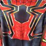 Spider Man Youth Deluxe Zentai Halloween Costume Stretch Spandex Wrist Red Black Eye Mask - DJ Comics