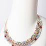 Elegant Bead And Crystal Bib Necklace Design