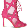 Anarki Mesh Lace-Up Ankle Boots