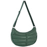 DIONA J FASHION CURVED CUSHION DESIGN CROSSBODY BAG COLOR OLIVE