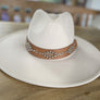 Wide brim panama hat in vegan felt