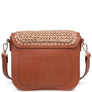 DIONA J WOMEN'S CHIC STRAW MODISH ADJUSTABLE STRAP CROSSBODY BAG COLOR TAN