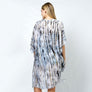 DIONA J ABSTRACT FOIL PRINT KIMONO ONE SIZE COLOR BLACK