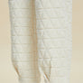 Double Take Full Size Texture Round Neck Long Sleeve Top and Pants Set