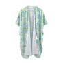 DIONA J FRONT ROPE FLOWER PRINT KIMONO ONE SIZE COLOR YELLOW