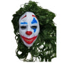 New Joker Mask Clown Green Hair Wig Latex Face Mask Halloween Costume Cosplay Party
