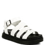 Belcher Faux Leather Buckle Detail Sandals