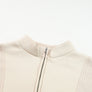Half Zip Drop Shoulder Long Sleeve Sweatshirt