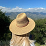 Straw Braided Flat Top Fashion Hat