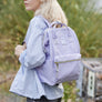 Himawari Waterproof Canvas Backpack Bag with Side Pockets