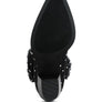 Savant Diamante & Rhinestones Denim Boots