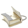 RHINESTONE ALL OVER CURVED HANDLE BAG
