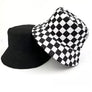 Checker bucket hats fisherman hat