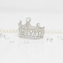 Cuff Royalty Silver Crown Luxe Crystal Bracelet