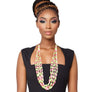 AKA Long Pink Green Toggle Necklace