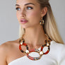 Link Collar Urban Jungle Leopard Print Necklace