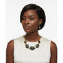 Collar Dimensional Bright Camouflage Link Necklace