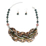 Camouflage Disc Shell Necklace