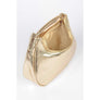 DIONA J METAL BAR HANDLE CONVERTIBLE CLUTCH CROSSBODY BAG COLOR GOLD