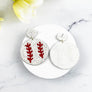 SEED BEAD SPORTS BALL POST EARRING