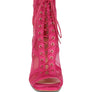 Anarki Mesh Lace-Up Ankle Boots