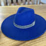 Wide brim panama hat in vegan felt