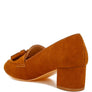 Aloha Tassels Detail Genuine Suede Loafers