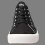 Retro Black/White Canvas Sneakers Unisex Size - Cushioned Insole