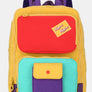 Himawari Contrast Nylon Backpack Bag with Handles