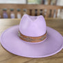 Wide brim panama hat in vegan felt