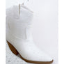 RIVER-01 GLITTER RHINESTONE BLING BOOTIE Ivory Size 8
